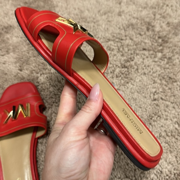 Michael Kors slides Size 6 in adorable red color π - Picture 11 of 12